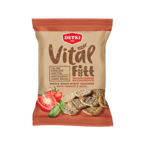 Detki Vital Fit Whole Grain Cracker Tomato-Basil 100 g