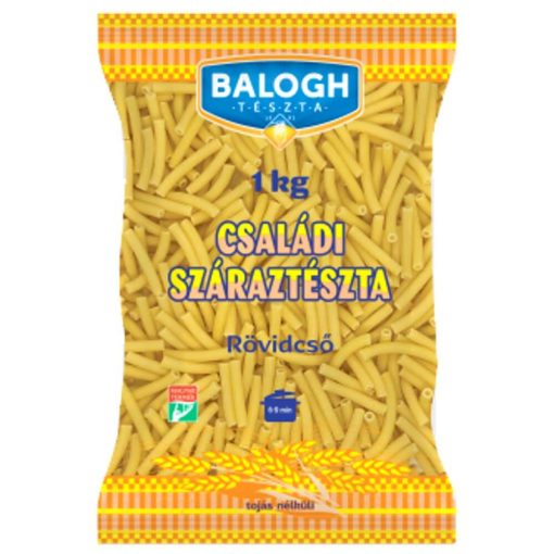 Paste Balogh - Paste uscate pentru familie - Tuburi scurte, fără ou, paste uscate - 1kg