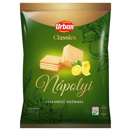 Urban Classics, Napolitane cu gust de lămâie 180g