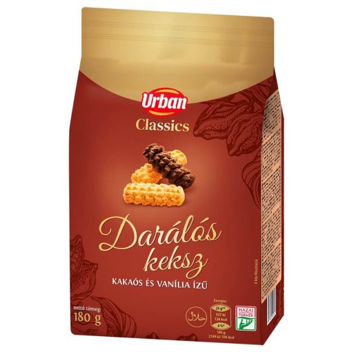 Urban classics, Biscuiți zdrobiți cu aromă de cacao și vanilie 180 g