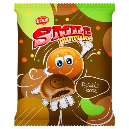 Urban Smile, Clătite americane cu cacao, cu umplutură de cacao, 50 g